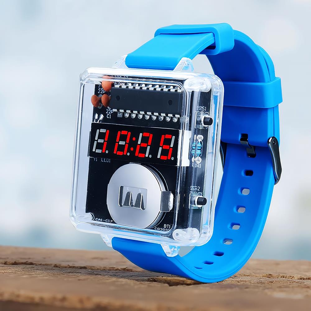 Diy Electronics Youtube - LED DIY Electronic Watch Kit Digital