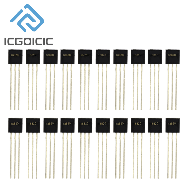 Ds18B20 Temperature Sensor - 1-100pcs DS18B20 DS18B TO-92 Chip Programmable