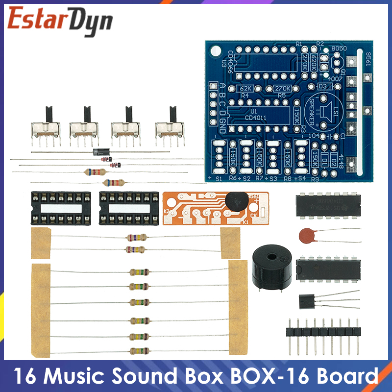 Diy Audio Electronics Kit - 16 Music Sound Box BOX-16 Board