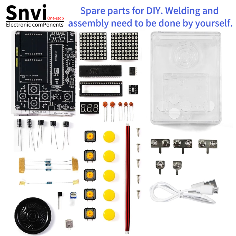 Diy Electronics For Kids - Snvi DIY Pixel Game Console Kit