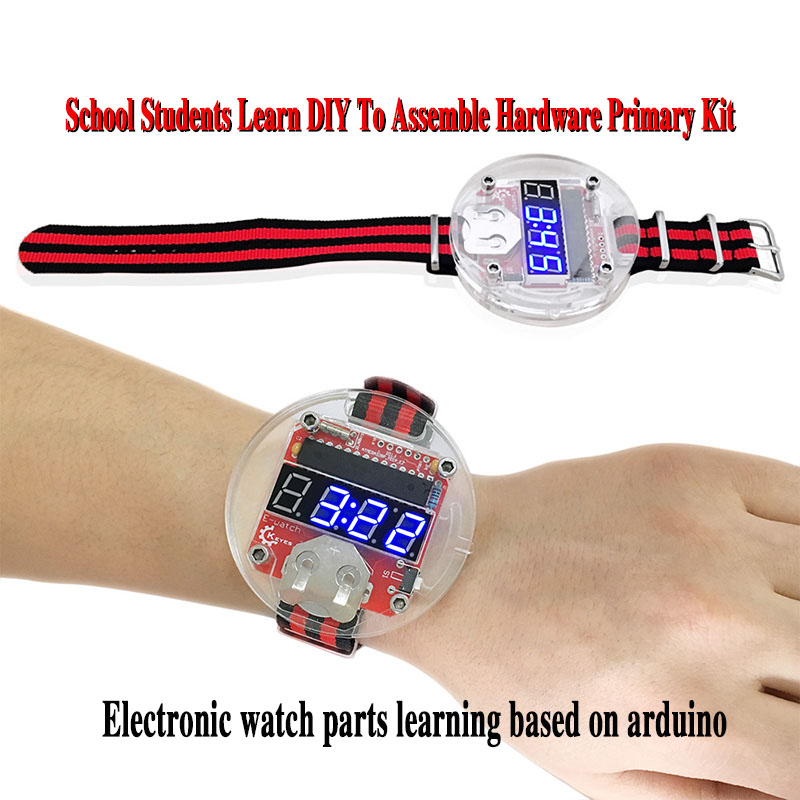 Single Chip LED Kit Clock DIY  - Arduino Diy Electronics ulasan dan harga