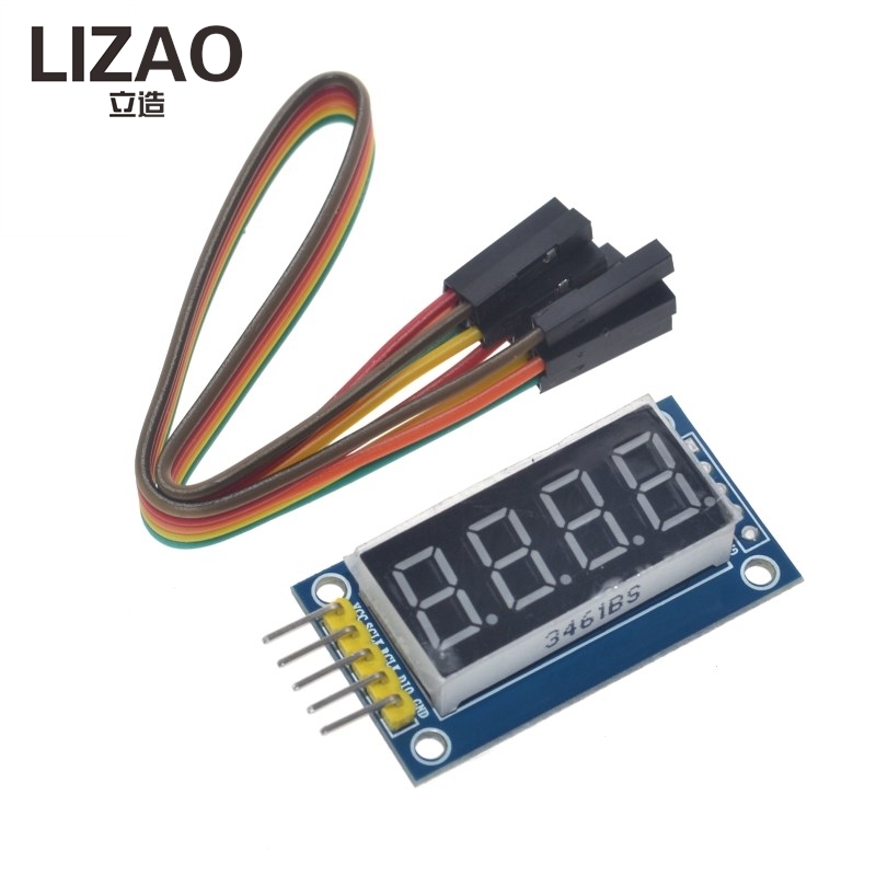 LIZAO 4 Bits Digital Tube LED  - Diy Electronics Youtube ulasan dan harga