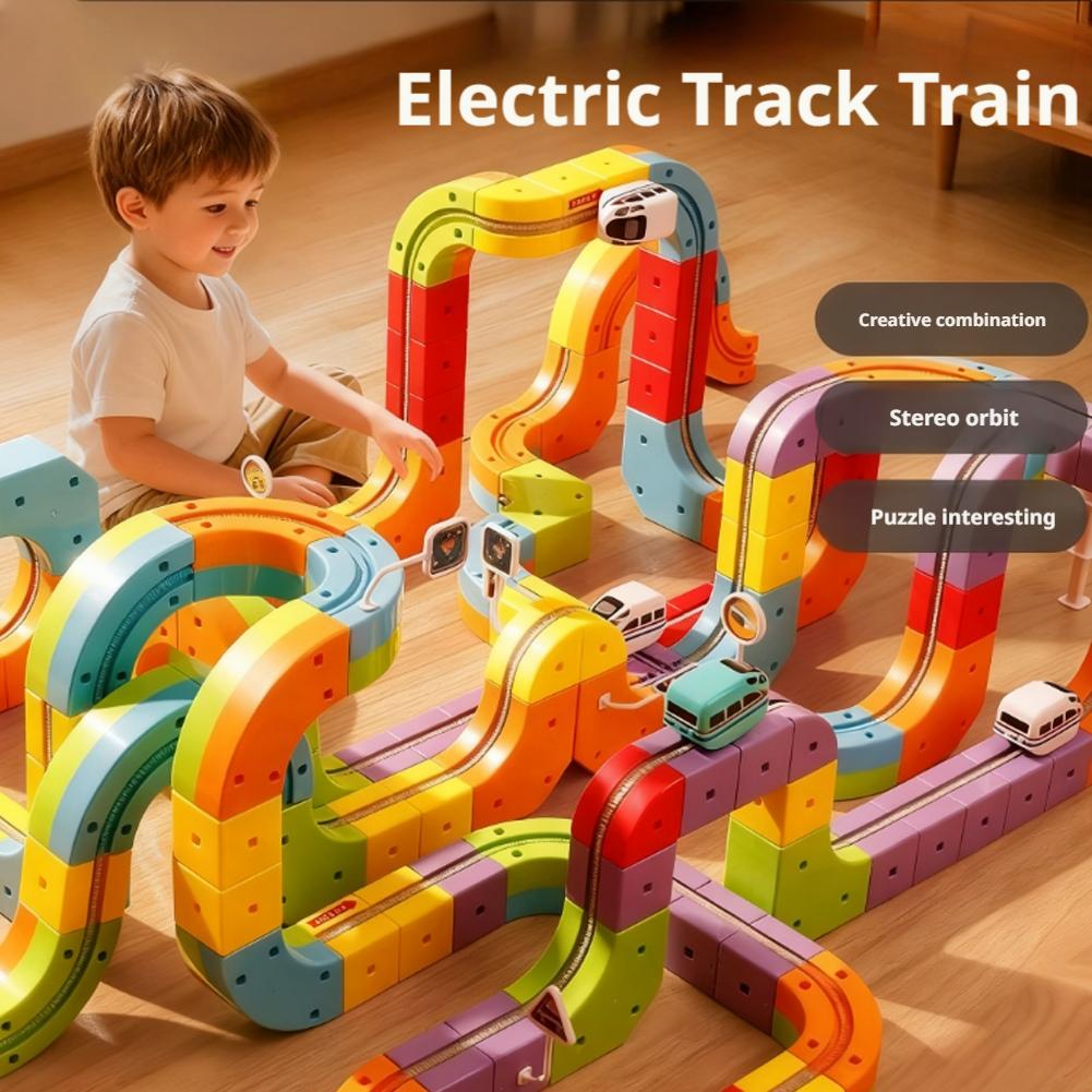DIY Assembly Magic Track Train - Diy Electronics Toys ulasan dan harga