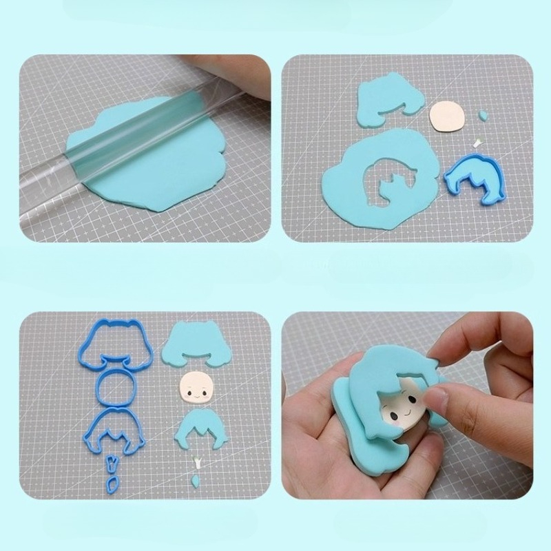 Biscuit Clay Doll Cutting Mold - Diy Q ulasan dan harga