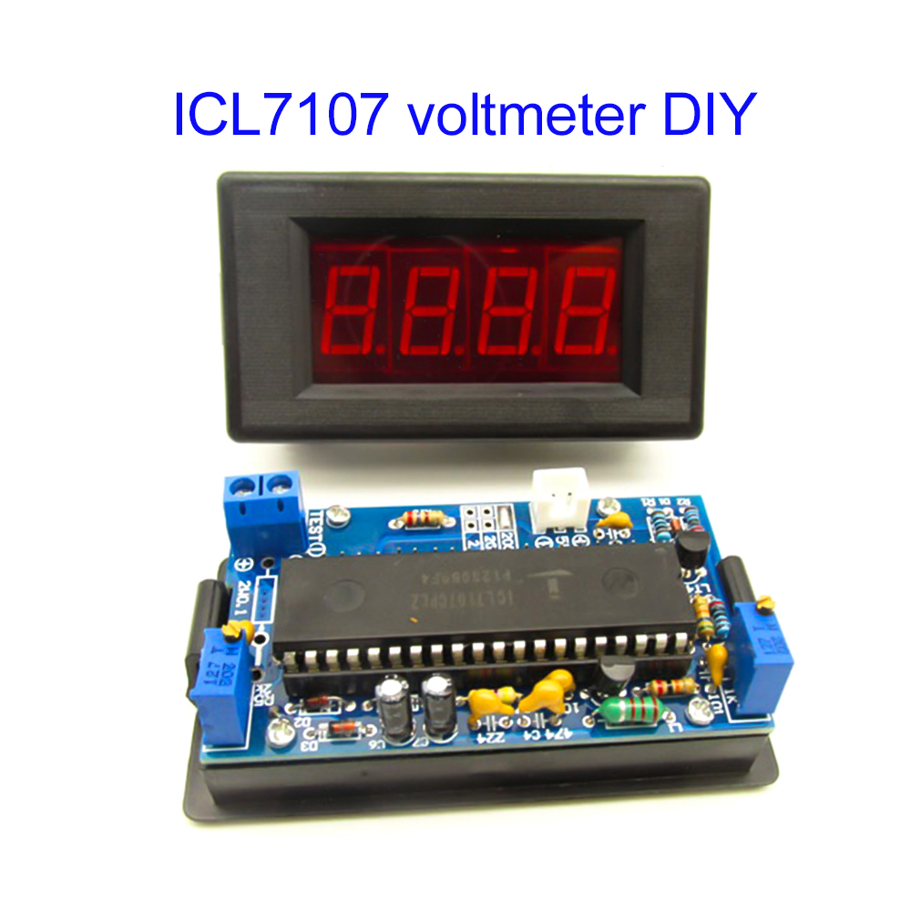 ICL7107 Voltmeter DIY Kit Part - Diy Electronics Tool Kit ulasan dan harga
