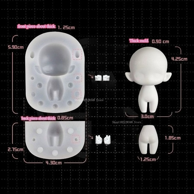 Q Version Body Model Silicone  - Diy Q ulasan dan harga