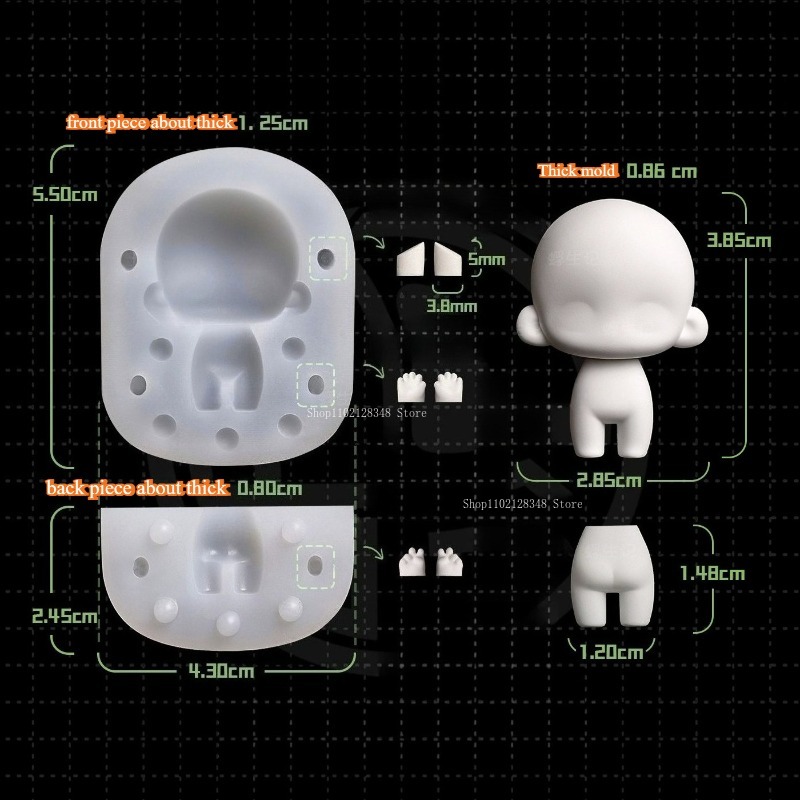 Q Version Body Model Silicone  - Diy Q ulasan dan harga