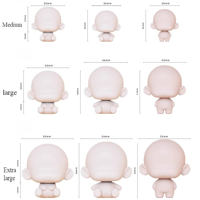 NEW Q Version Figure Doll Sili - Diy Q ulasan dan harga