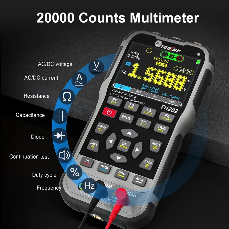 TOOLTOP TH202 TH201 ET15S ET14 - Multimeter Digital ulasan dan harga