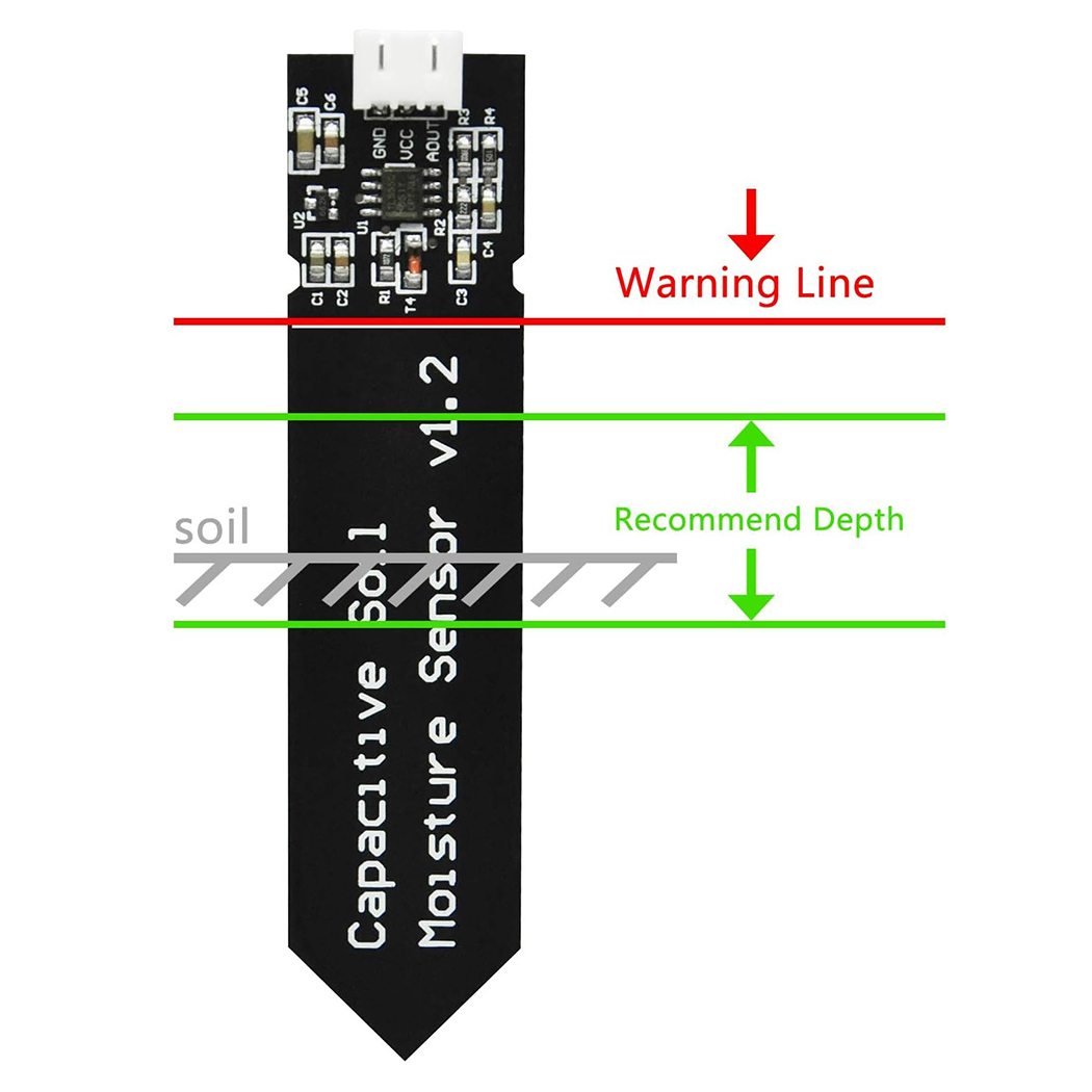 Capacitive Soil Moisture Senso - Arduino Diy Electronics ulasan dan harga