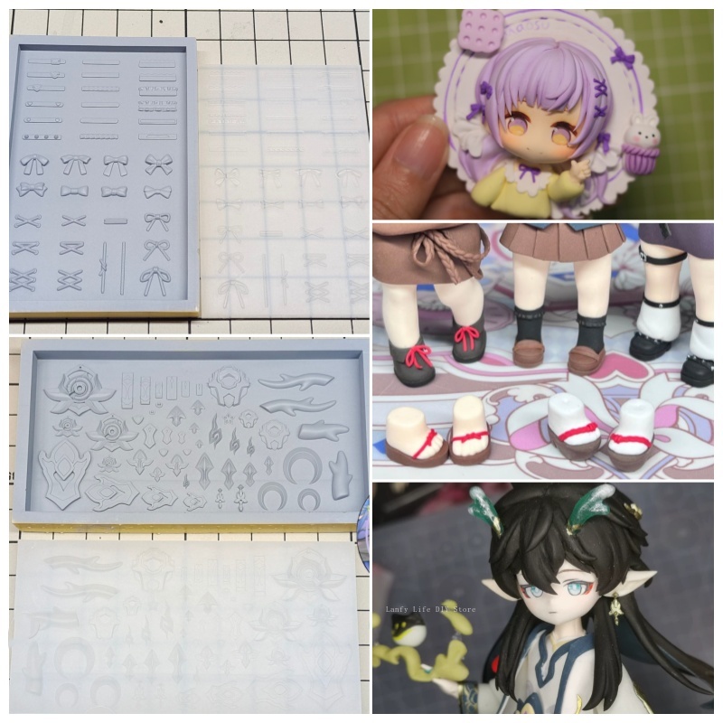Clay Doll Q Version Shoelaces/ - Diy Q ulasan dan harga