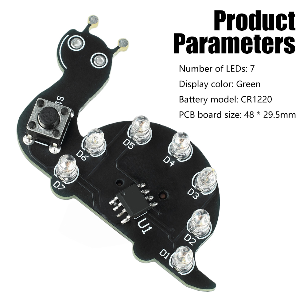 Snail LED Flowing Light Solder - Diy Electronics Kits For Beginners ulasan dan harga