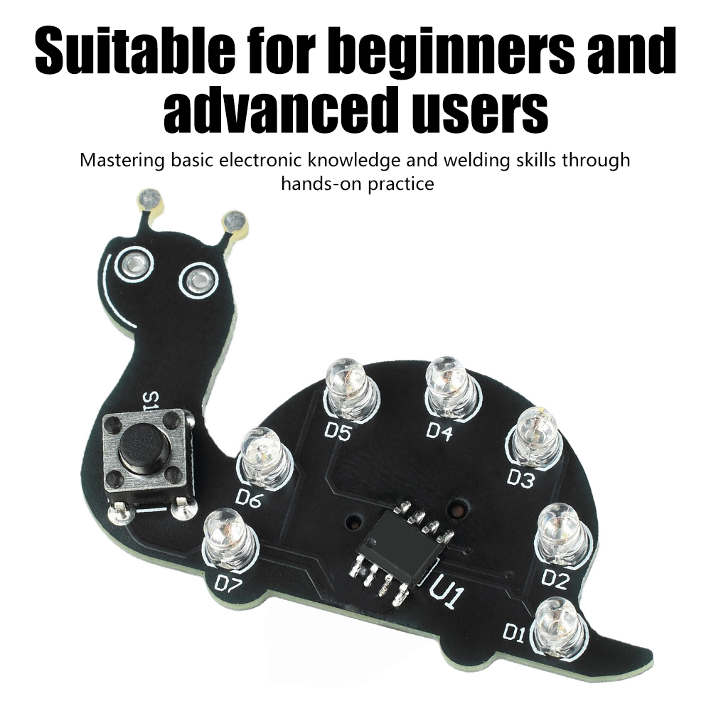 Snail LED Flowing Light Solder - Diy Electronics Kits For Beginners ulasan dan harga