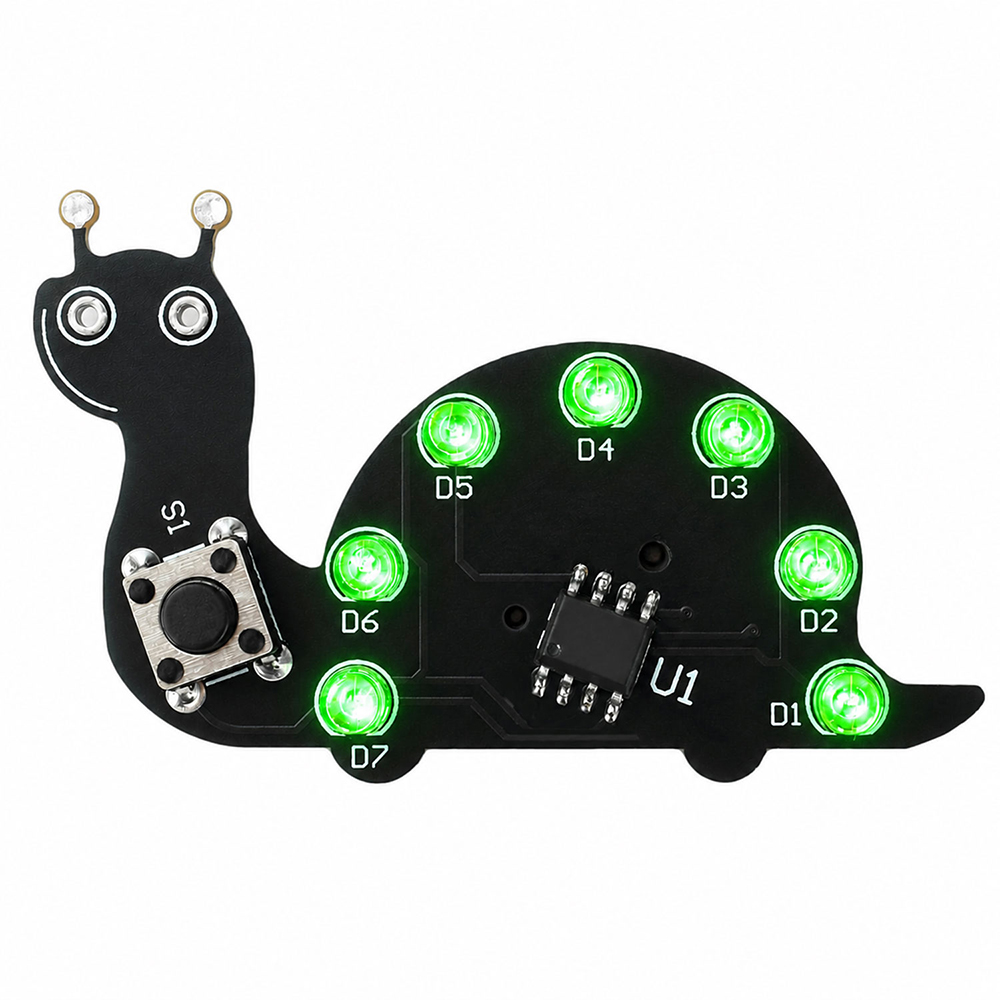 Snail LED Flowing Light Solder - Diy Electronics Kits For Beginners ulasan dan harga