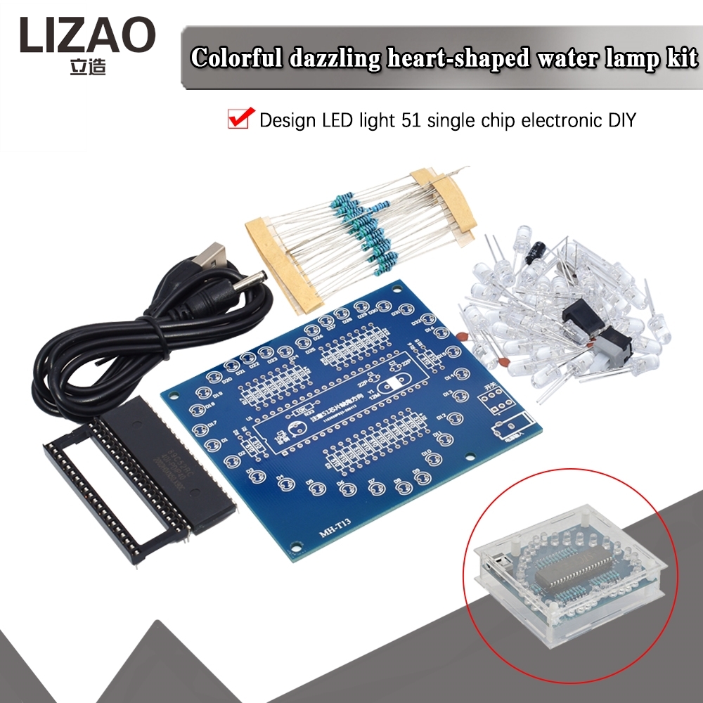 DIY Electronic Kit Heart Shape - Diy Electronics Course ulasan dan harga