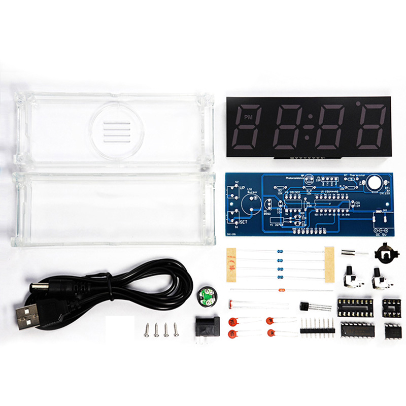 Digital Tube DIY Clock Kit Tem - Diy Electronics Youtube ulasan dan harga