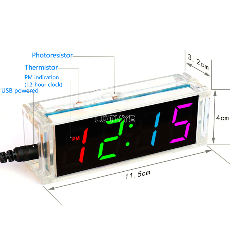 Digital Tube DIY Clock Kit Tem - Diy Electronics Youtube ulasan dan harga