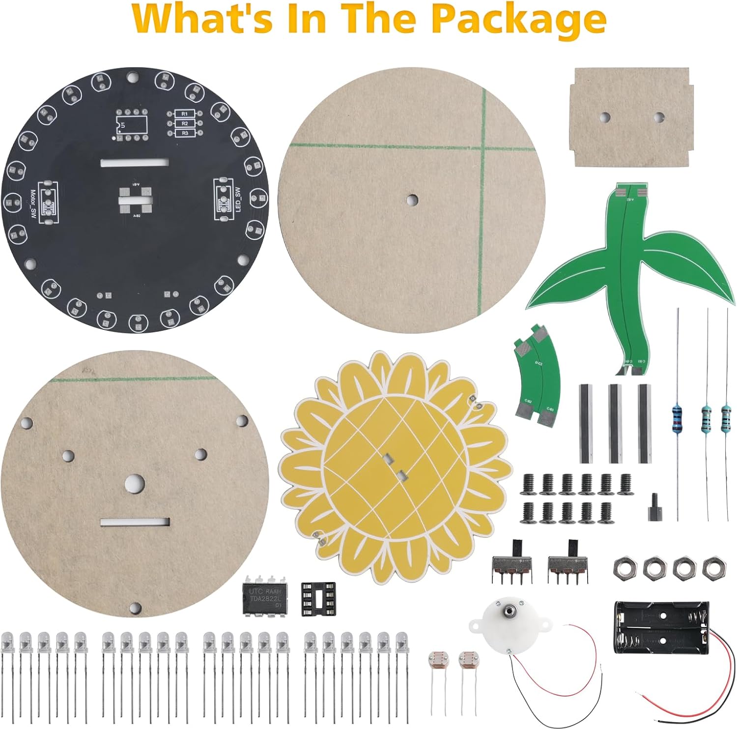 Light Chasing Sunflower Solder - Diy Electronics Gift Ideas ulasan dan harga