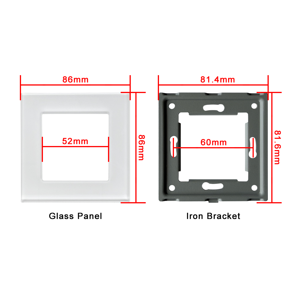 UBARO 86×86mm EU Socket DIY Ki - Diy Q ulasan dan harga