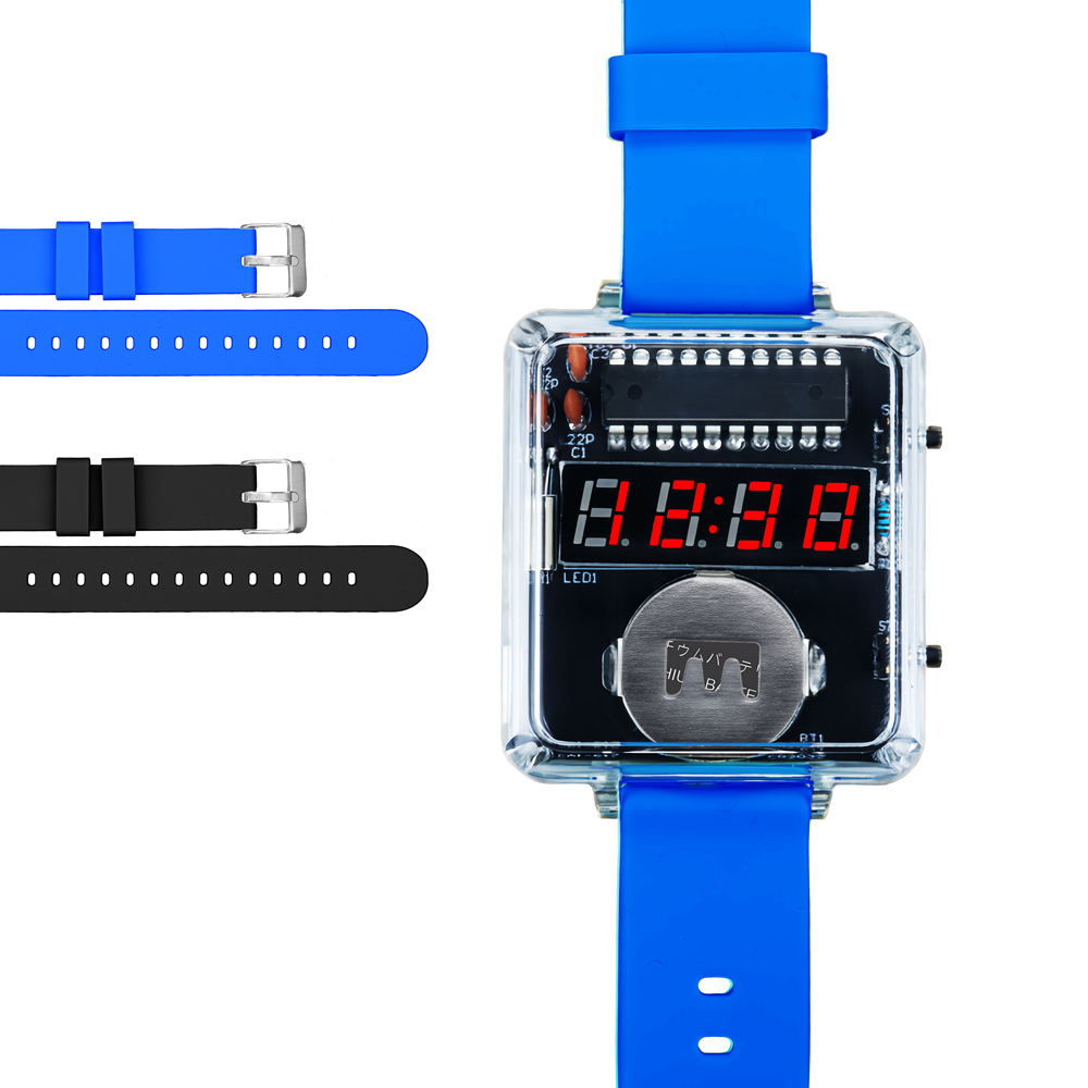 LED DIY Electronic Watch Kit D - Diy Electronics Youtube ulasan dan harga