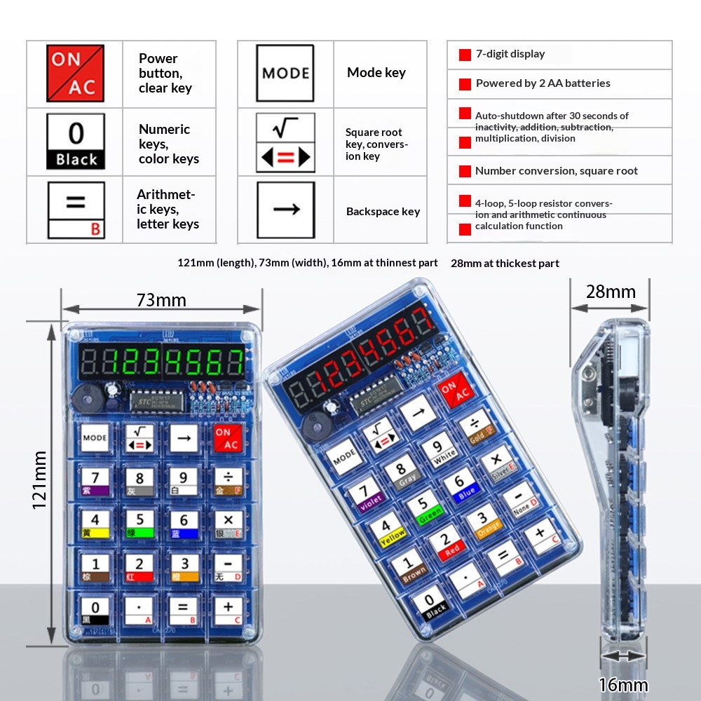 Calculator Production Kit, Ele - Diy Electronics Youtube ulasan dan harga