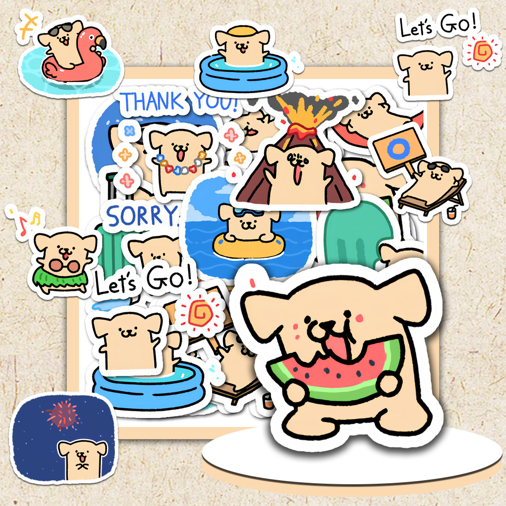 Line art puppy, countryside do - Diy Q ulasan dan harga