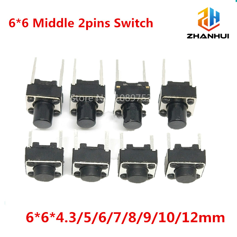20/50/100Pcs 6x6mm Micro Tacti - Arduino Diy Electronics ulasan dan harga