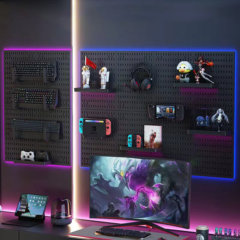 Wall-Mounted No-Punch Hole Boa - Diy Electronics Rack ulasan dan harga