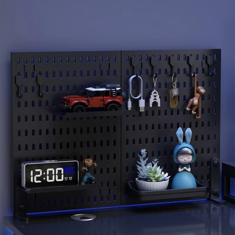 Wall-Mounted No-Punch Hole Boa - Diy Electronics Rack ulasan dan harga
