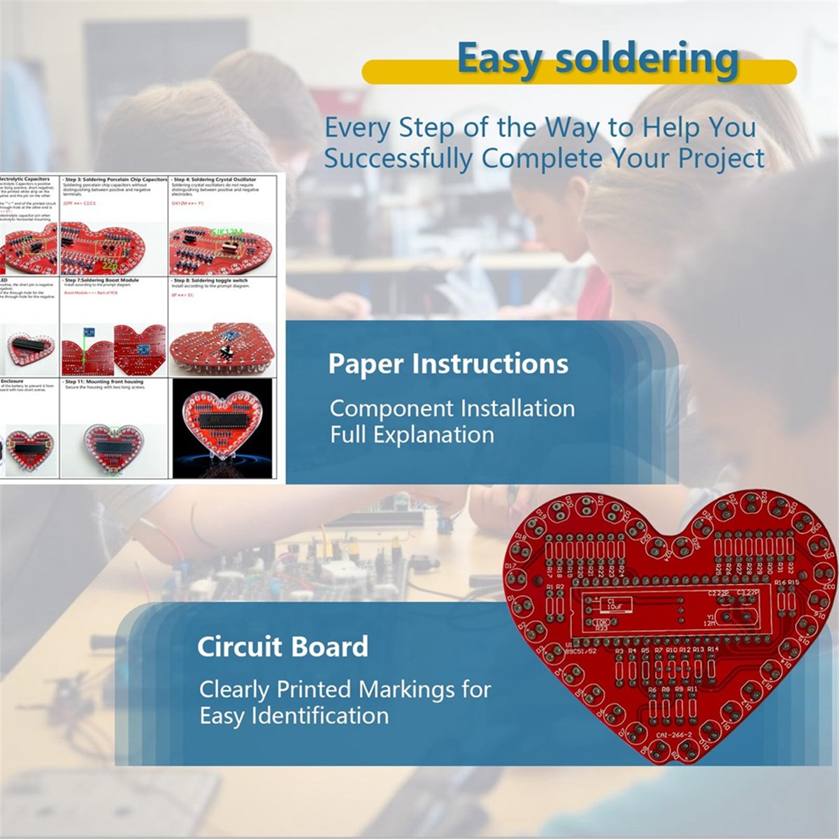 DT262/Soldering Practice Kit,  - Diy Electronics Projects For Beginners ulasan dan harga