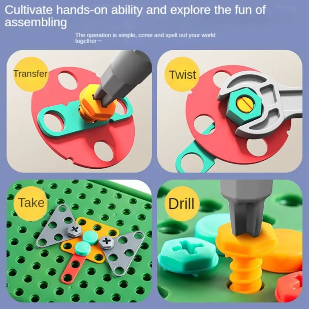 450Pcs Kids STEM Drill Set Cre - Diy Electronics For Kids ulasan dan harga