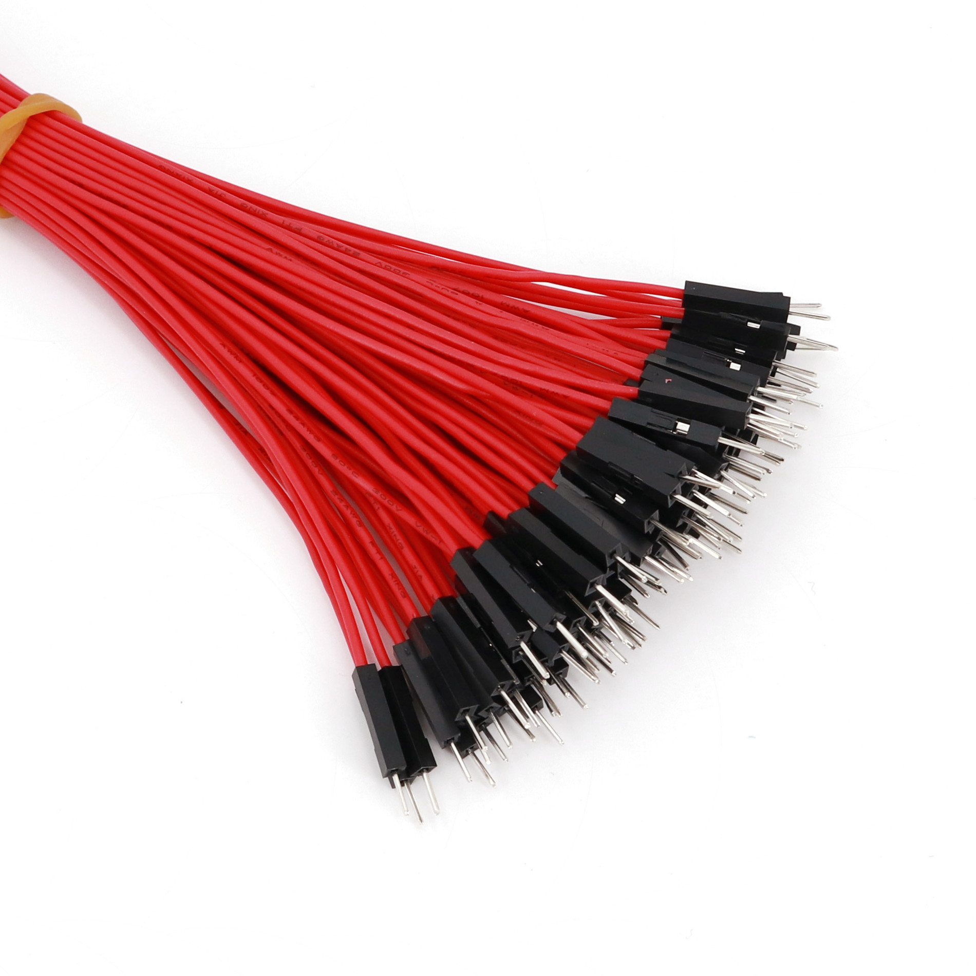 200Pcs Red Black 1Pin 20cm Dup - Arduino Diy Electronics ulasan dan harga
