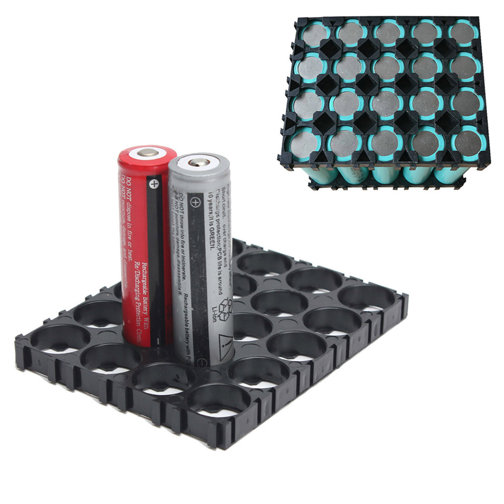 Plastic 18650 Battery Holder f - Diy Electronics Rack ulasan dan harga