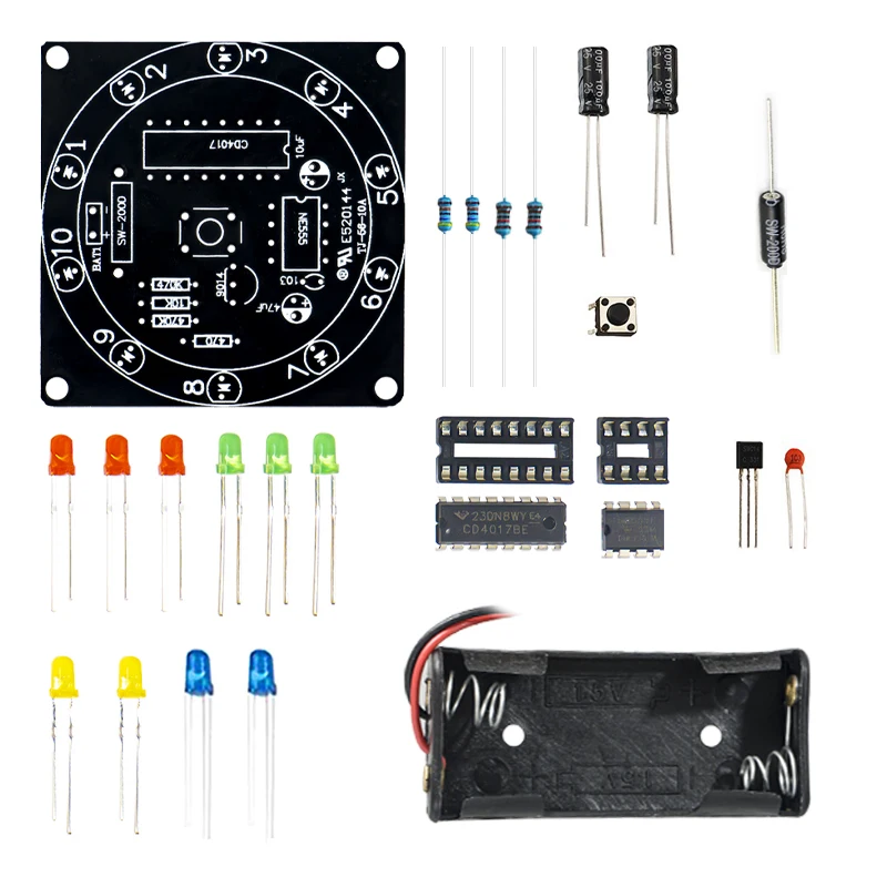 Electronic Lucky Wheel DIY Kit - Diy Electronics Projects For Beginners ulasan dan harga